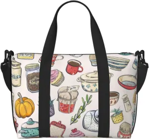 Cooking Utensils Carry on Luggage Travel Bag Travel Bag for Women Men Large Duffle Bag for Travel Bag for Travel, Business Trips, Work, Gym