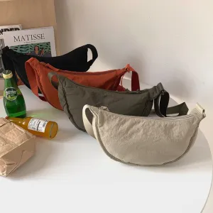 Cool Women's Fashionable Dumpling Nylon Lightweight Crossbody Bags