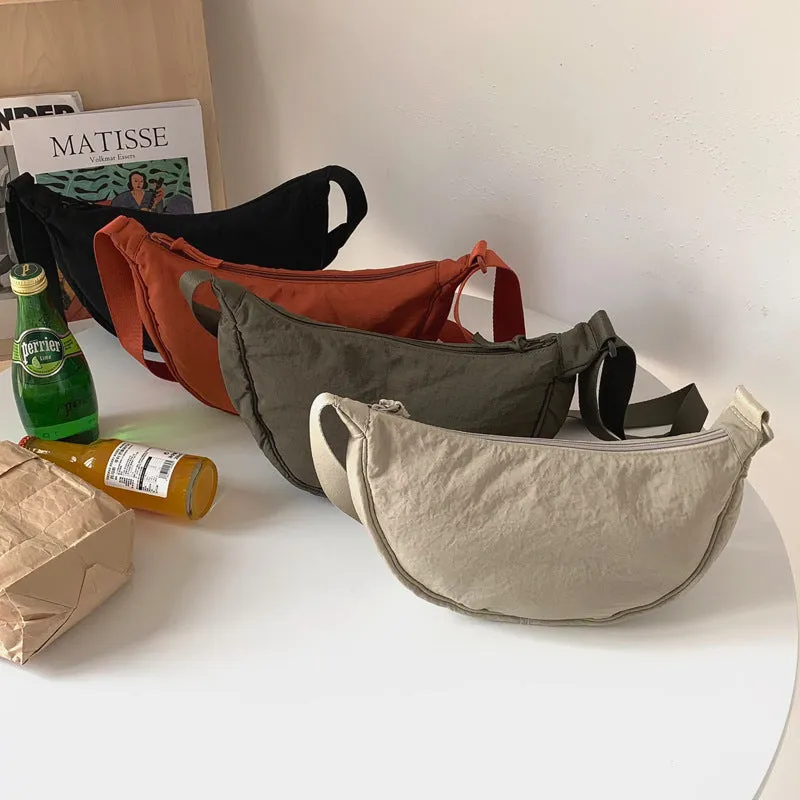 Cool Women's Fashionable Dumpling Nylon Lightweight Crossbody Bags