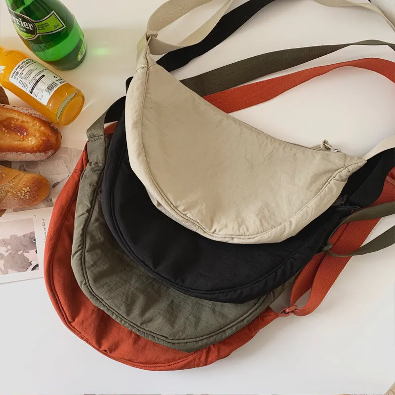 Cool Women's Fashionable Dumpling Nylon Lightweight Crossbody Bags