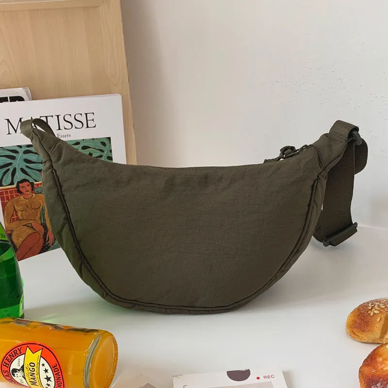 Cool Women's Fashionable Dumpling Nylon Lightweight Crossbody Bags