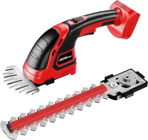 Cordless Hedge Trimmer Compatible with Milwaukee M18 Battery (Battery not Included), Electric Hedge Trimmer Cordless Grass Trimmers, Bush Trimmers Grass Shears Handheld for Yard,Garden