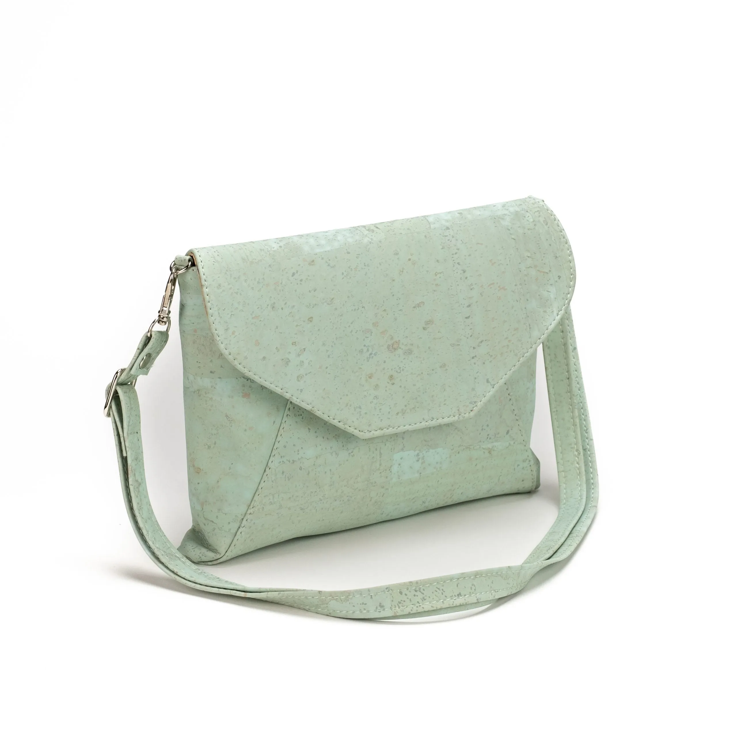 Cork Crossbody Bag - Caribbean Green