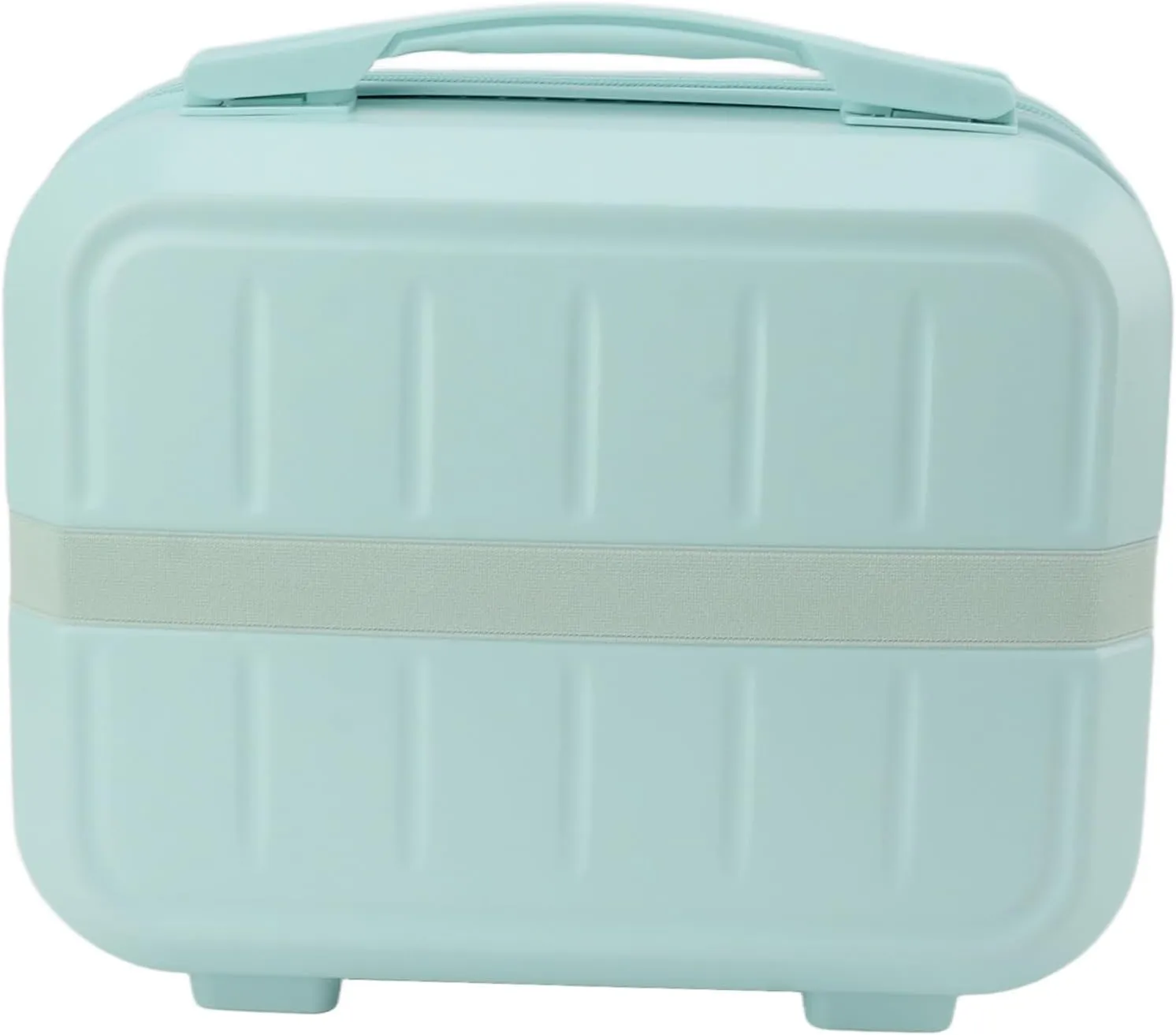 Cosmetic Bag, Delicate and Portable ABS Cosmetic Bag for Home (Greenish Blue)