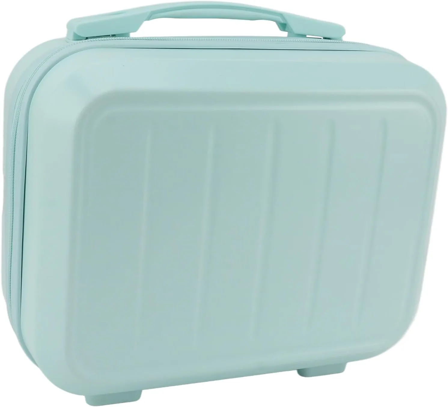 Cosmetic Bag, Delicate and Portable ABS Cosmetic Bag for Home (Greenish Blue)