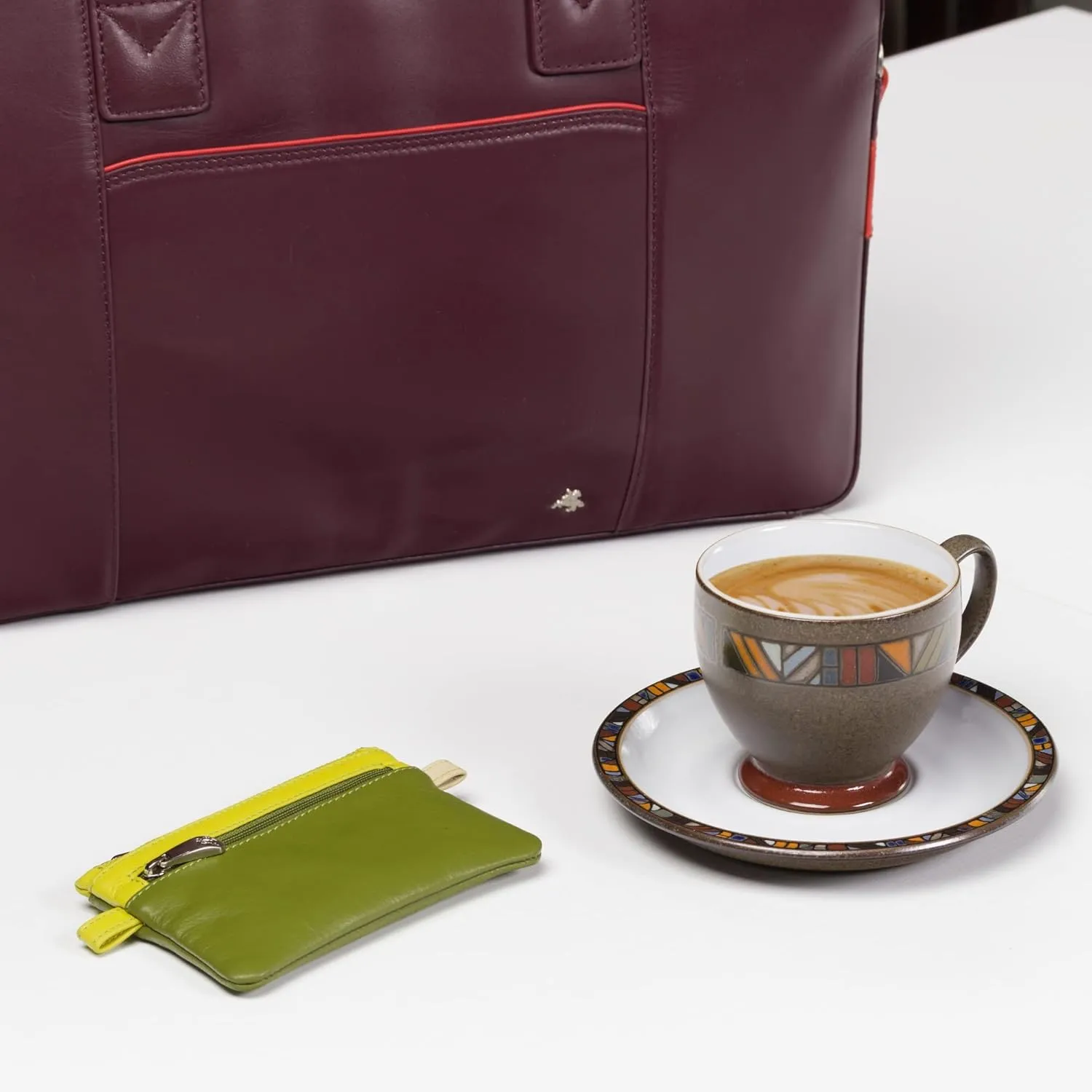 CP2 Cora Multi Colored Coin Purse Mini Wallet (Lime Multi)