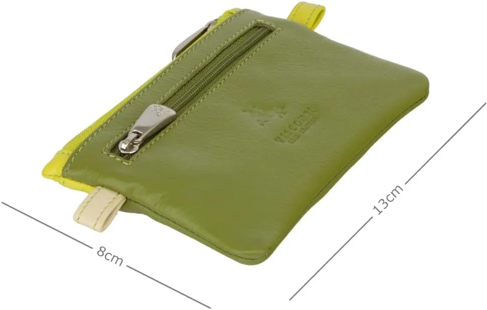 CP2 Cora Multi Colored Coin Purse Mini Wallet (Lime Multi)