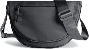 Crescent Bag for Women and Men, Fashion Medium Nylon Folding Crescent Moon Bag Single Shoulder Bag with Adjustable Strap