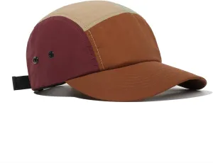 Croogo Men's 5 Panel Multi Color Baseball Cap UPF 50  Outdoor Trucker Hats Nylon Lightweight Golf Sports Cap Visor Hiphop Cap