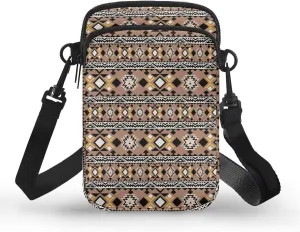 Crossbody Bag for Women Men Shoulder Bag with Double Pockets Cell Phone Wallet Purse Chest Bag