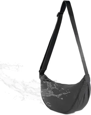 Crossbody Bag for Women Men,Lightweight Crescent Bag with Adjustable Strap,Shoulder Bag Travel Sling Bag for Hiking/Workout