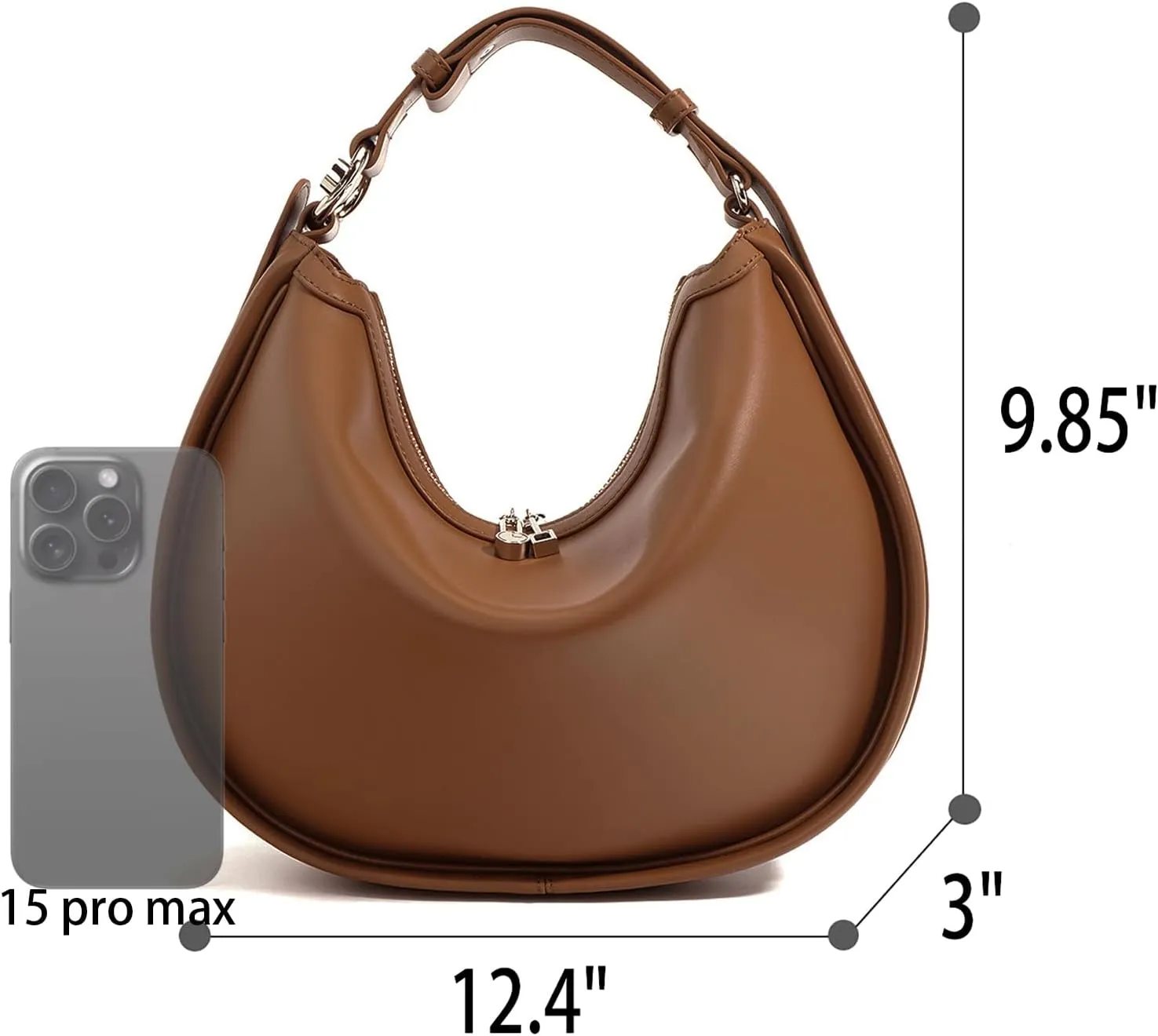 Crossbody Bag Leather Crescent Bag Tote Bag Crossbody Purse for Women Handbag Shoulder Bag