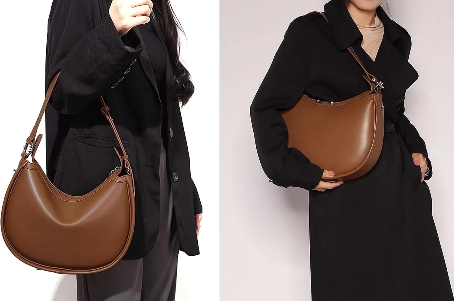 Crossbody Bag Leather Crescent Bag Tote Bag Crossbody Purse for Women Handbag Shoulder Bag