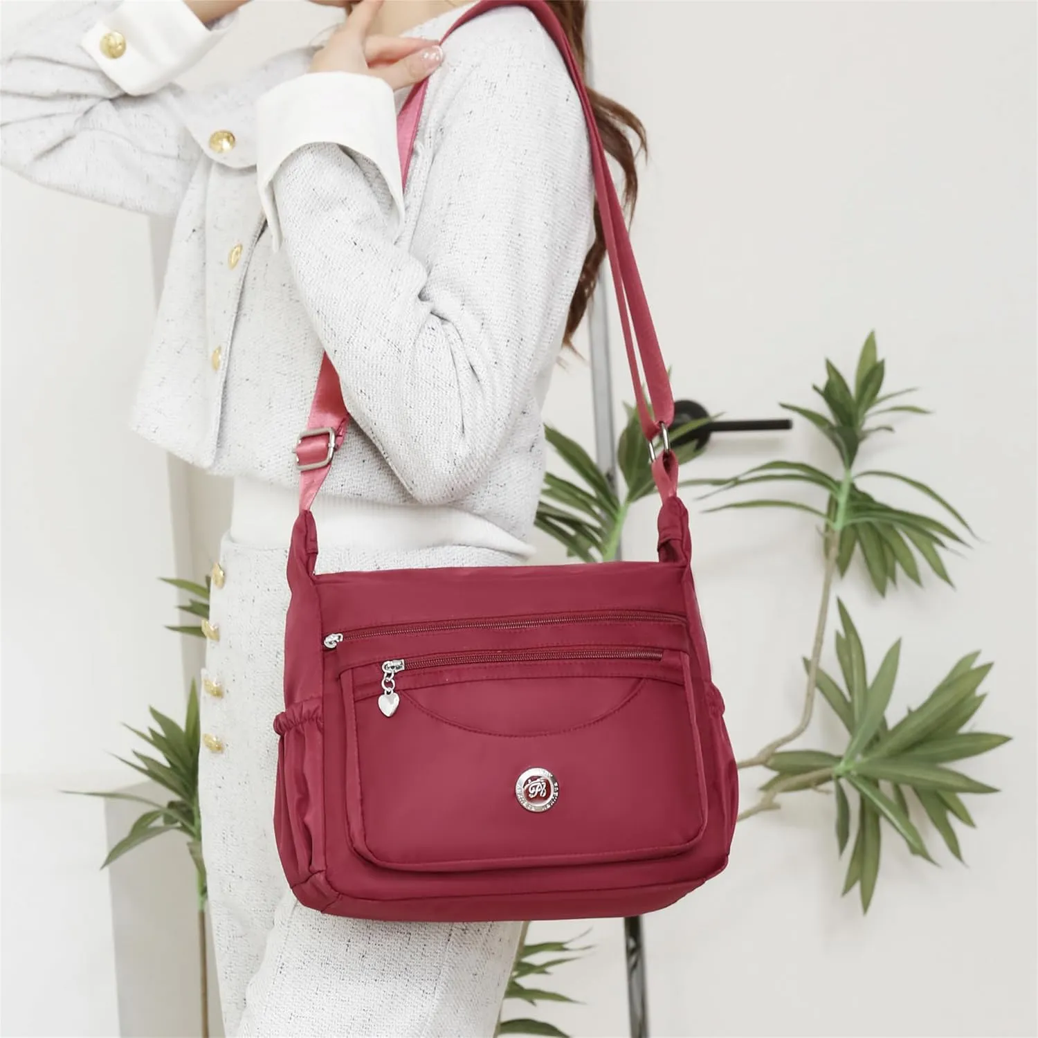 Crossbody Bags for Women Shoulder Handbag Multiple Pockets Travel Bag Ladies Purse