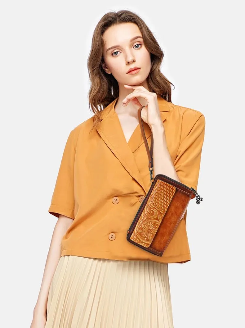 Crossbody Bags For Women, Wristlet Wallet Phone Purse Shoulder handbags Multi-Function Small Clutch Card Holder