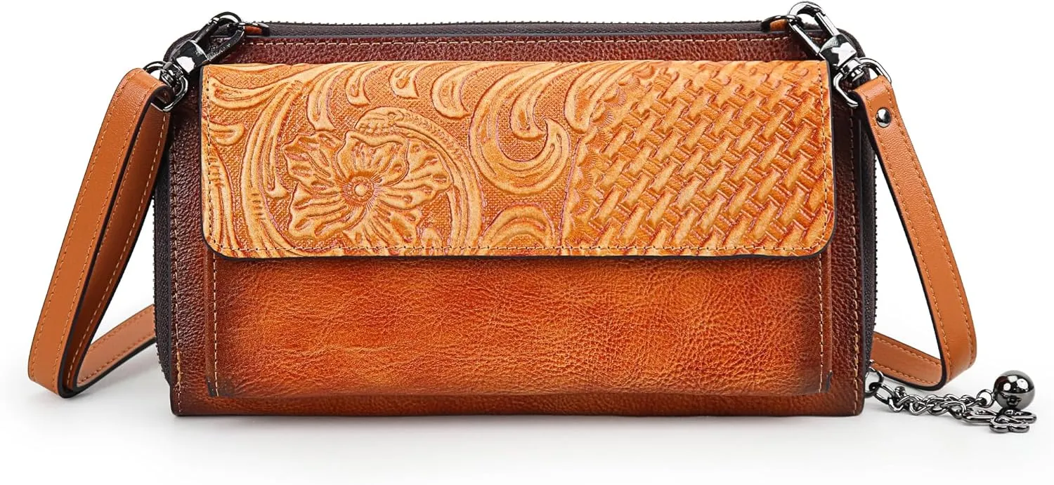Crossbody Bags For Women, Wristlet Wallet Phone Purse Shoulder handbags Multi-Function Small Clutch Card Holder