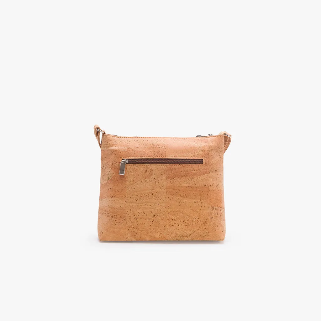 Crossbody Cork Bag with Laser Cut in Detail