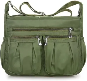 Crossbody Purse for Women Waterproof Shoulder Bag Multi Pocket Top Handle Satchel Casual Hobo Handbag Messenger Bag