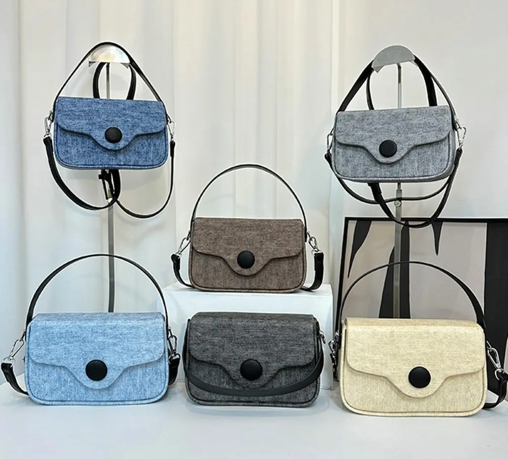 Crossbody Tote Bag for Women Cute Small Canvas Shoulder Bag Trendy Y2k Hobo Handbag Purse