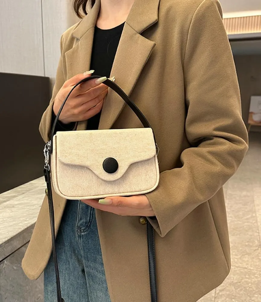Crossbody Tote Bag for Women Cute Small Canvas Shoulder Bag Trendy Y2k Hobo Handbag Purse