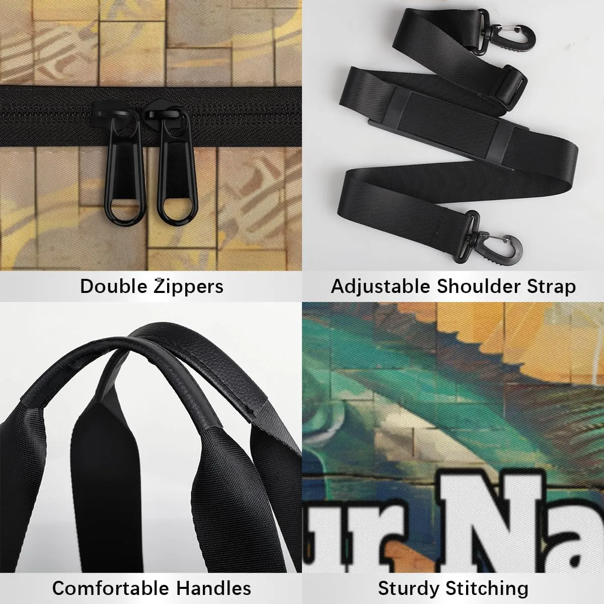 Custom Gym Bag for Women Men with Name, Personalized Ocean Animal Duffel Bag for Sports, Waterproof Dance Bag, Lightweight Carryon Gym Bag, Swordfish