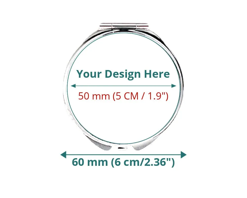 Custom name handheld mirror custom name gifts, double sided compact mirror, magnifying makeup mirror (STYLE D)