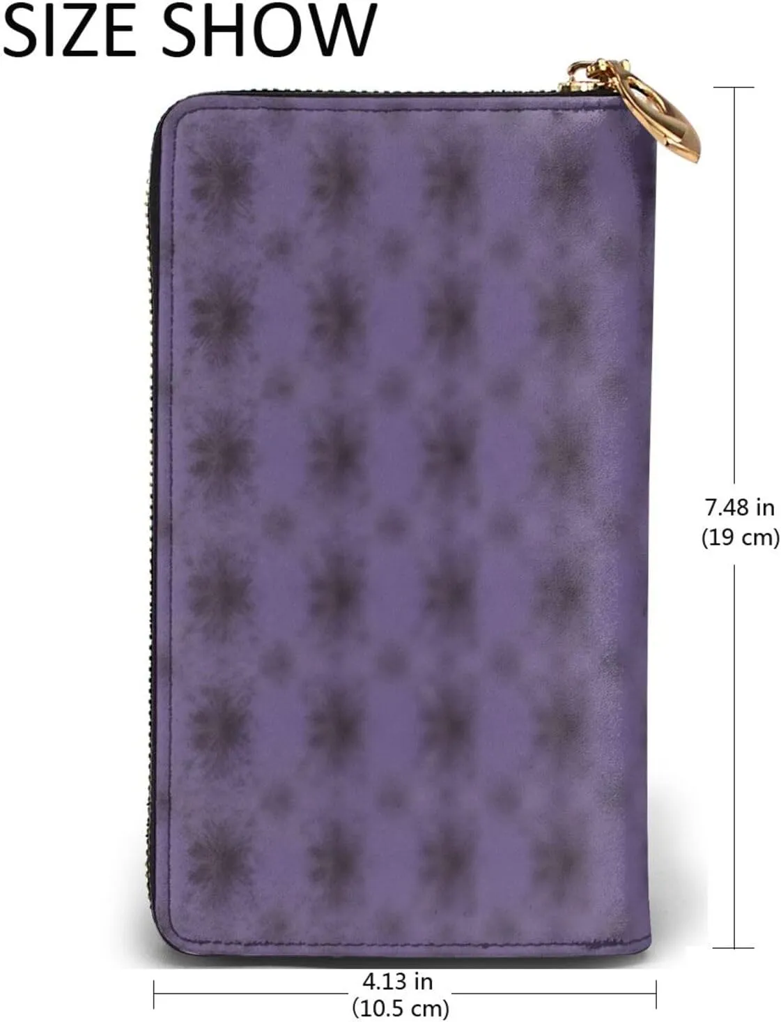 Cute Haunted Mansion Leather Wallet Long Zip Purse Card Phone Holder Case Clutch For Women & Men,Pu Leather
