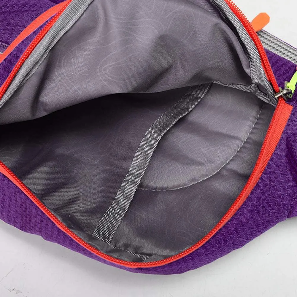 Cycling Crossbody Shoulder Backpack,Waterproof Sling Backpack Multifunctional One Shoulder Bag Chest Bag for Cycling Outdoor Travel Walking Hiking,Purple