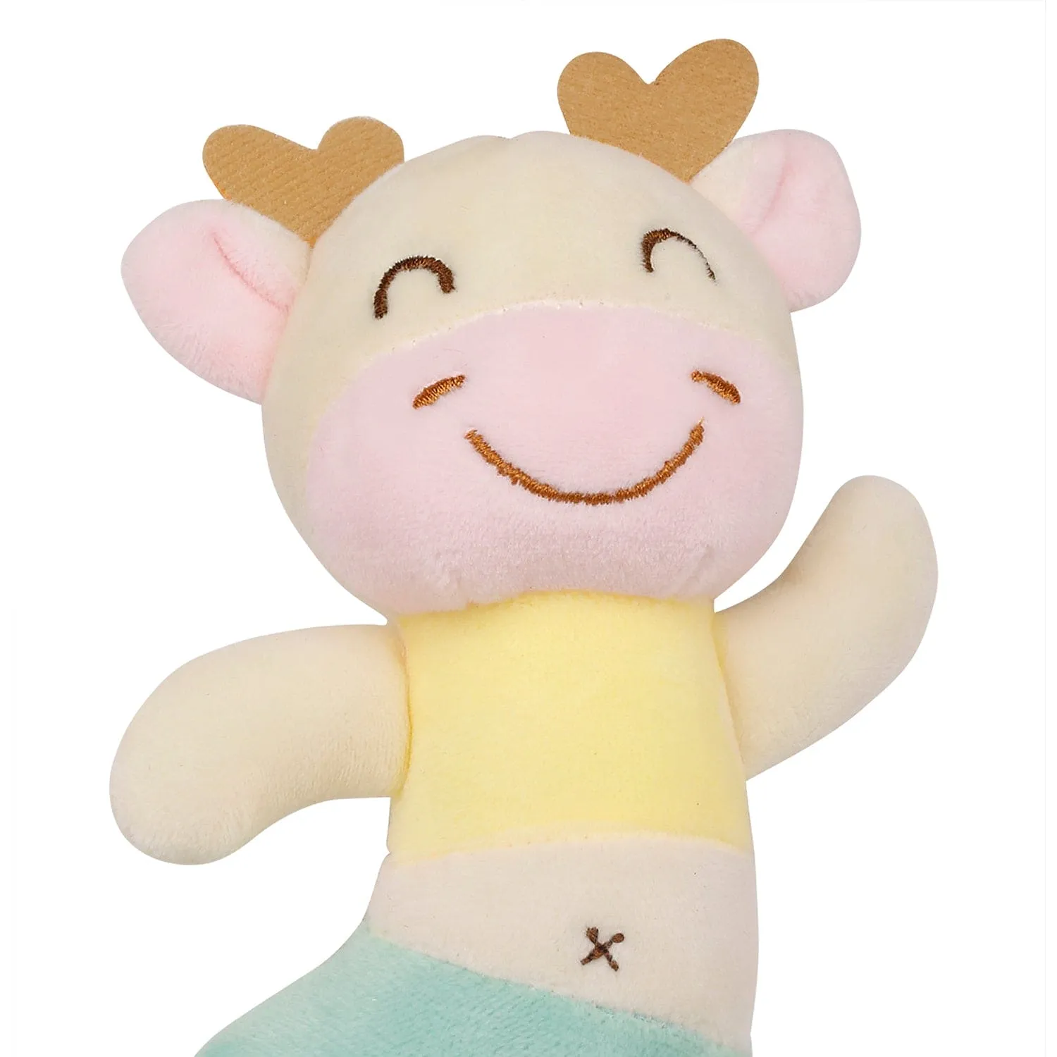 Dancing Cow Multicolour Handheld Rattle Toy