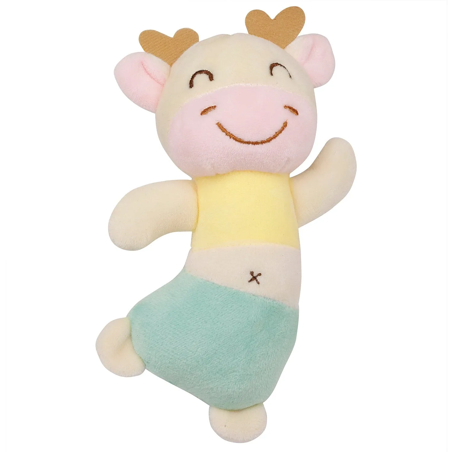Dancing Cow Multicolour Handheld Rattle Toy