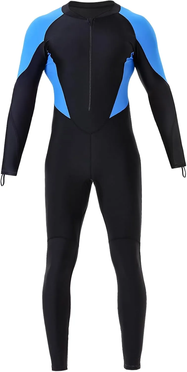 DEHAI Women Men Dive Skins Suit Thin Wetsuit, Rash Guard Full Body Swim Swimsuit, Wet Suits Drysuits Long Sleeve Youth UV Sunsuit for Diving Kayaking Surfing Scuba Waterski Water Sports