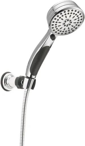 Delta Faucet 9-Spray Touch-Clean Wall-Mount Hand Held Shower with Hose, Chrome 55424