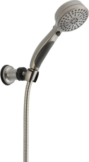 Delta Faucet 9-Spray Touch-Clean Wall-Mount Hand Held Shower with Hose, Stainless 55424-SS, 0.5