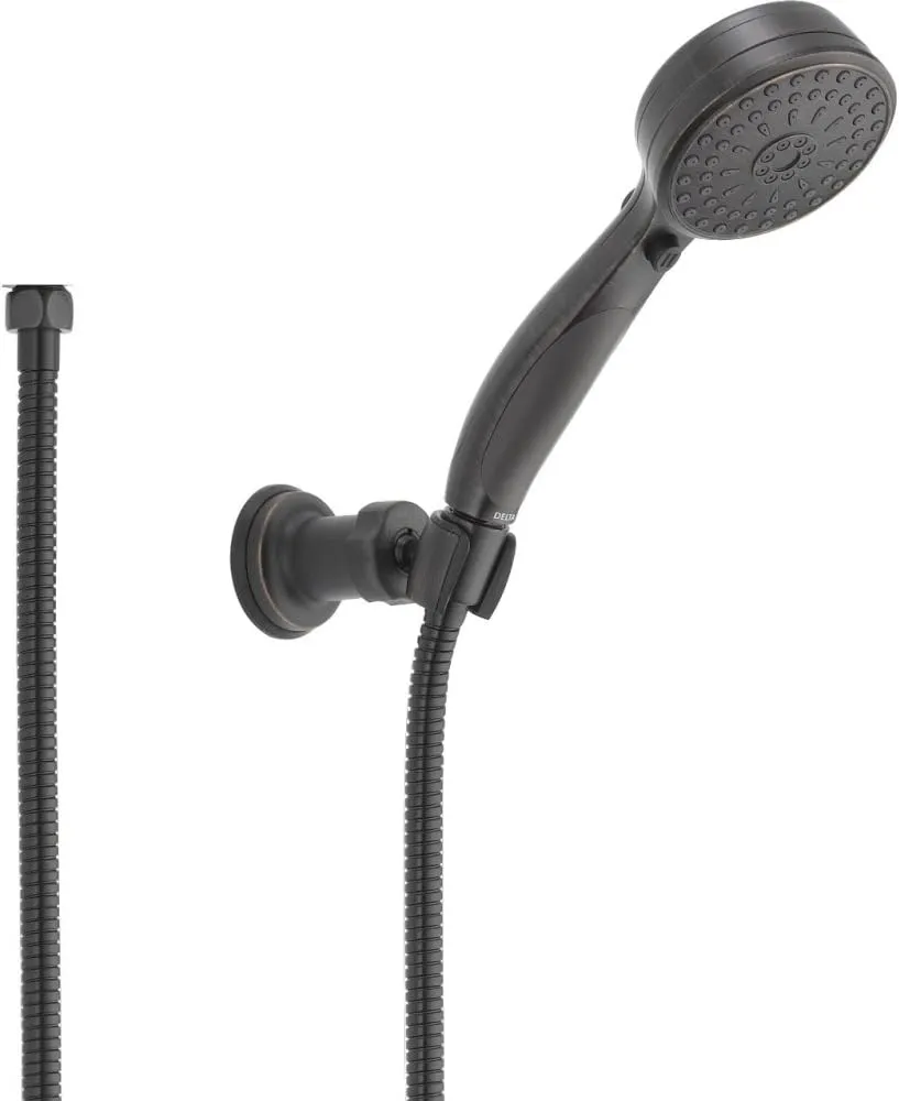 Delta Faucet 9-Spray Touch-Clean Wall-Mount Hand Held Shower with Hose, Venetian Bronze 55424-RB, 1 unit