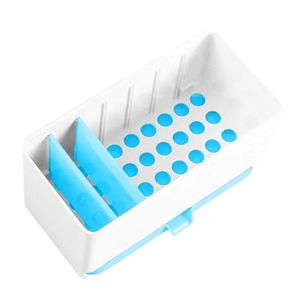 Detachable Multifunctional Kitchen Accessories Drain Chopsticks Cabinet Fork Knife Cutlery Organizer Storage Box Blue