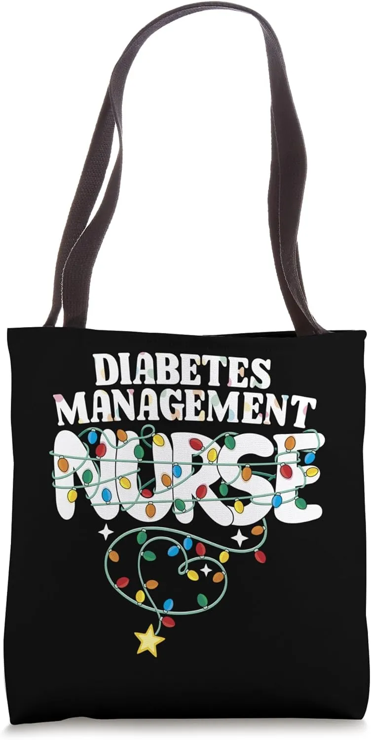 Diabetes Management Nurse Christmas Endocrinology RN Squad Tote Bag