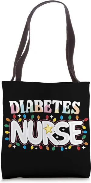 Diabetes Nurse Christmas Endocrinology Nursing NP RN Crew Tote Bag