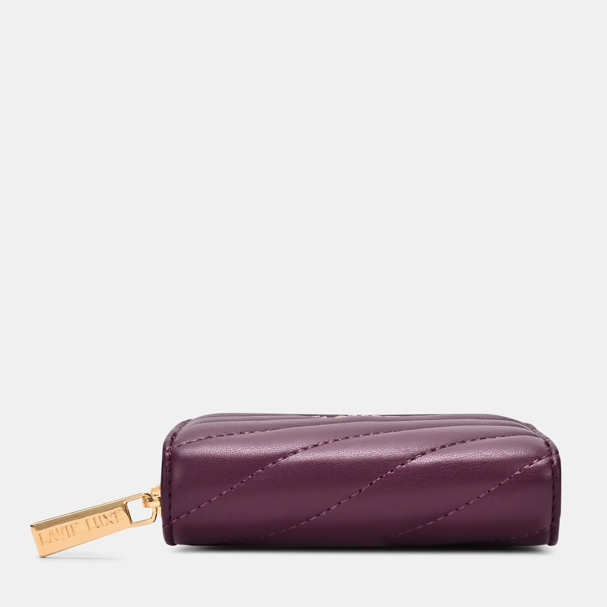 Diagonal Flap25 Small Zip Wallet