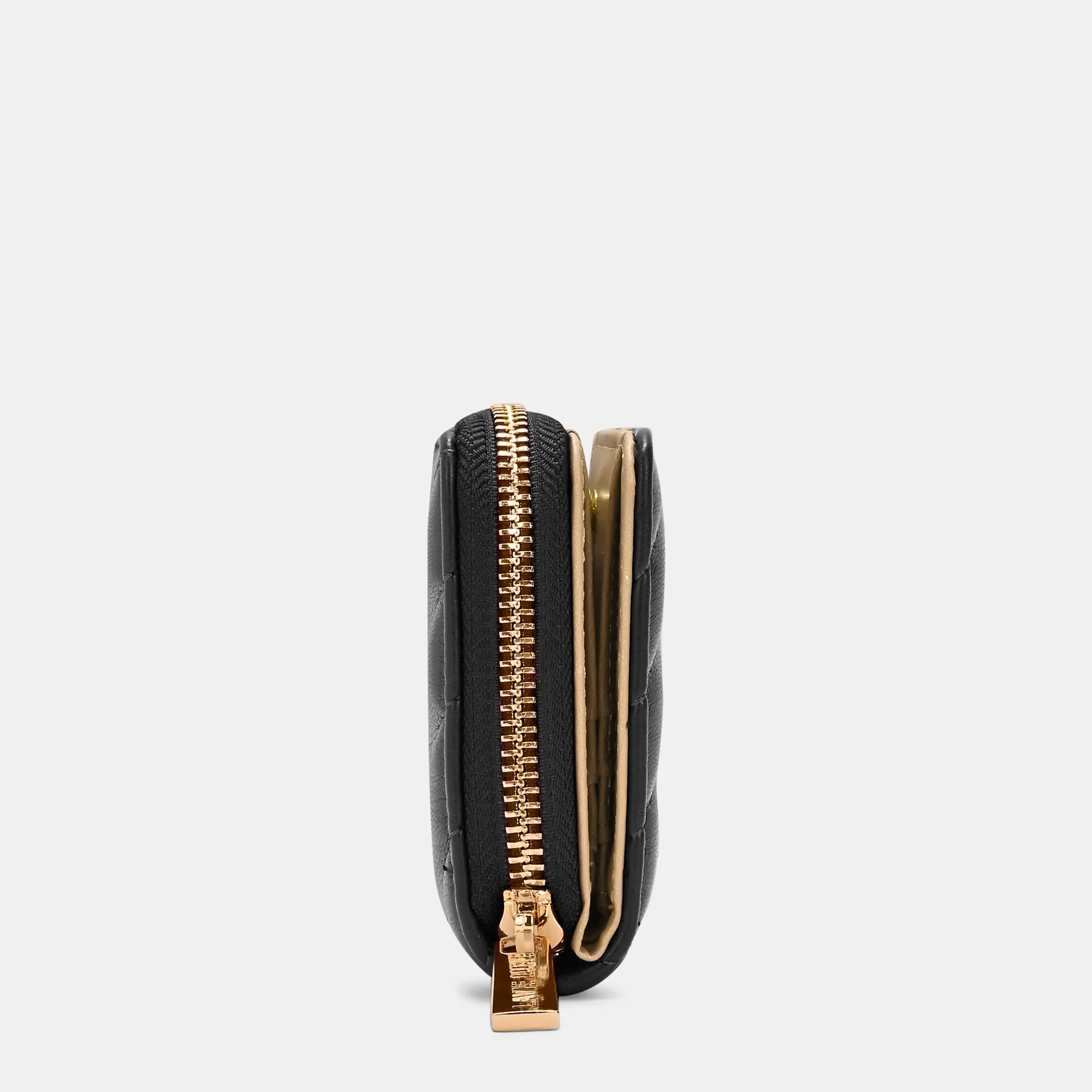 Diagonal Flap25 Small Zip Wallet