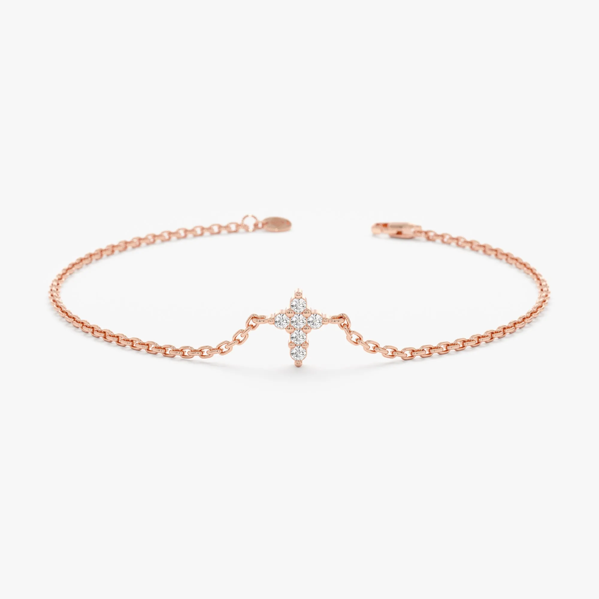Diamond Cross Bracelet, Mercy