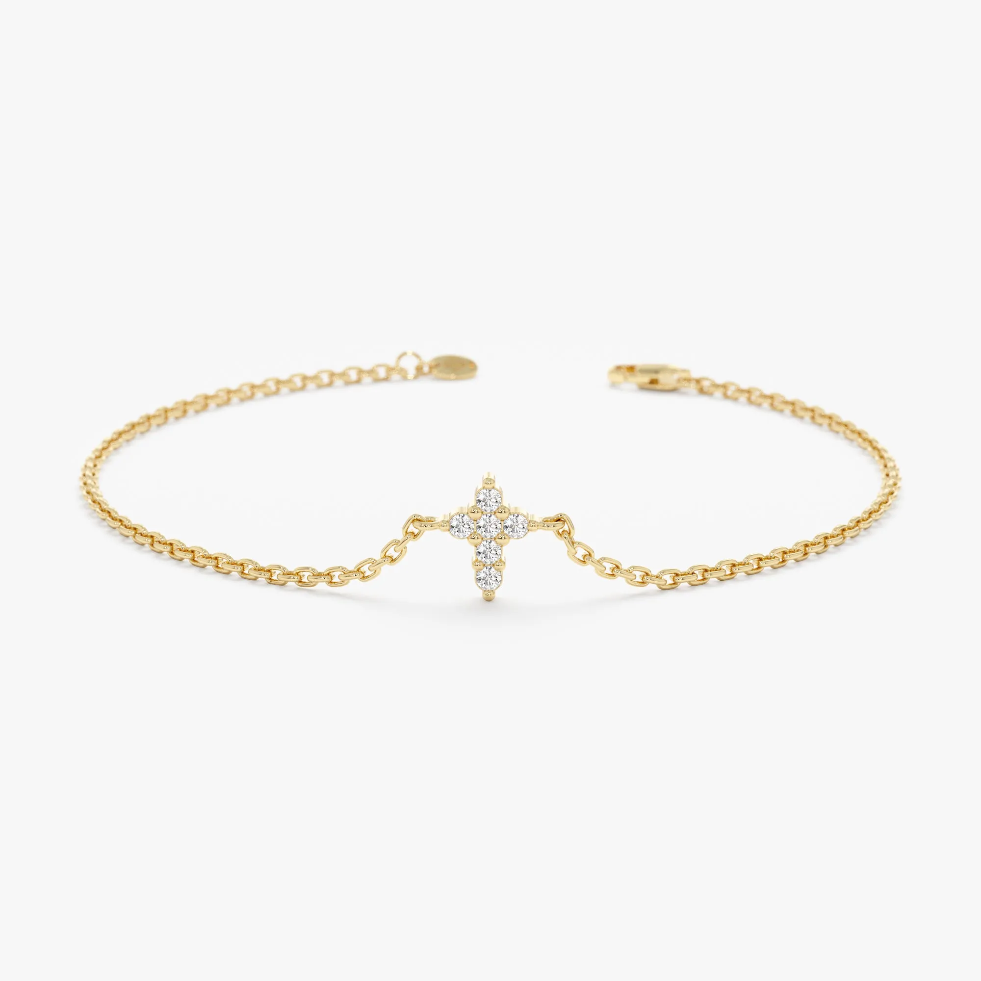 Diamond Cross Bracelet, Mercy