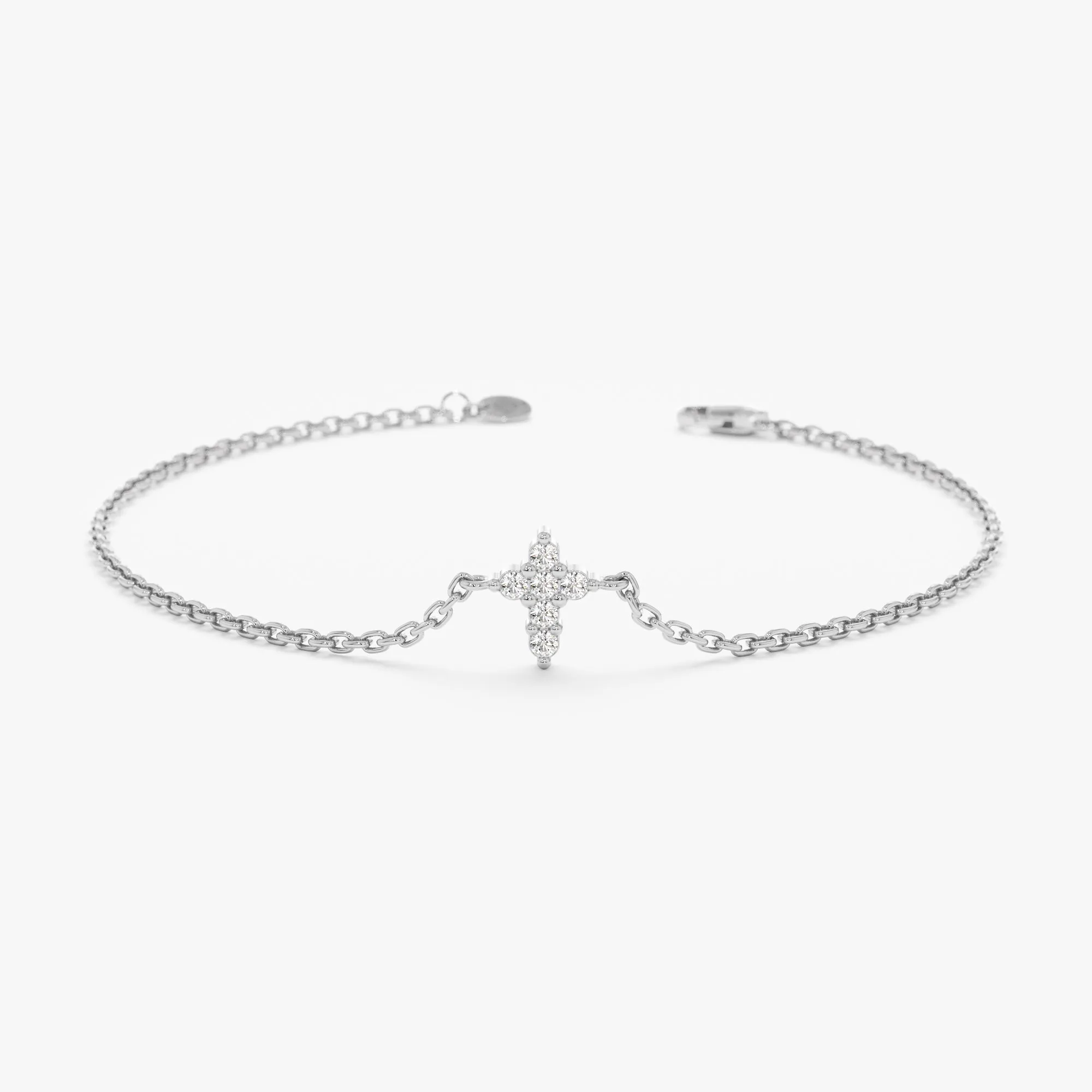 Diamond Cross Bracelet, Mercy