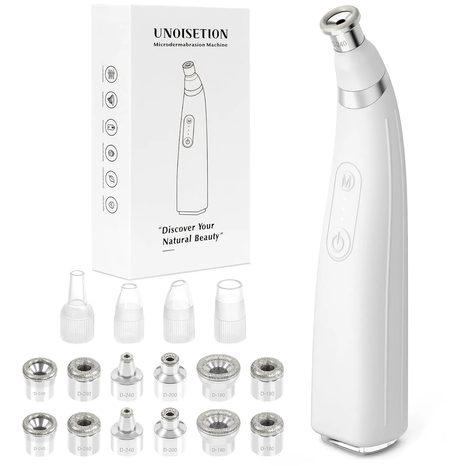 Diamond Microdermabrasion Machine, Portable Dermabrasion Facial Machine for Exfoliation, Microdermabrasion Tool for Home Use