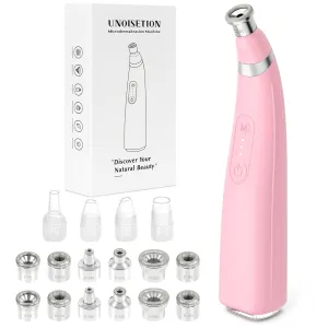 Diamond Microdermabrasion Machine, Rechargeable Dermabrasion Facial Machine with 3 Levels, Portable Home Travel Microdermabrasion Tool