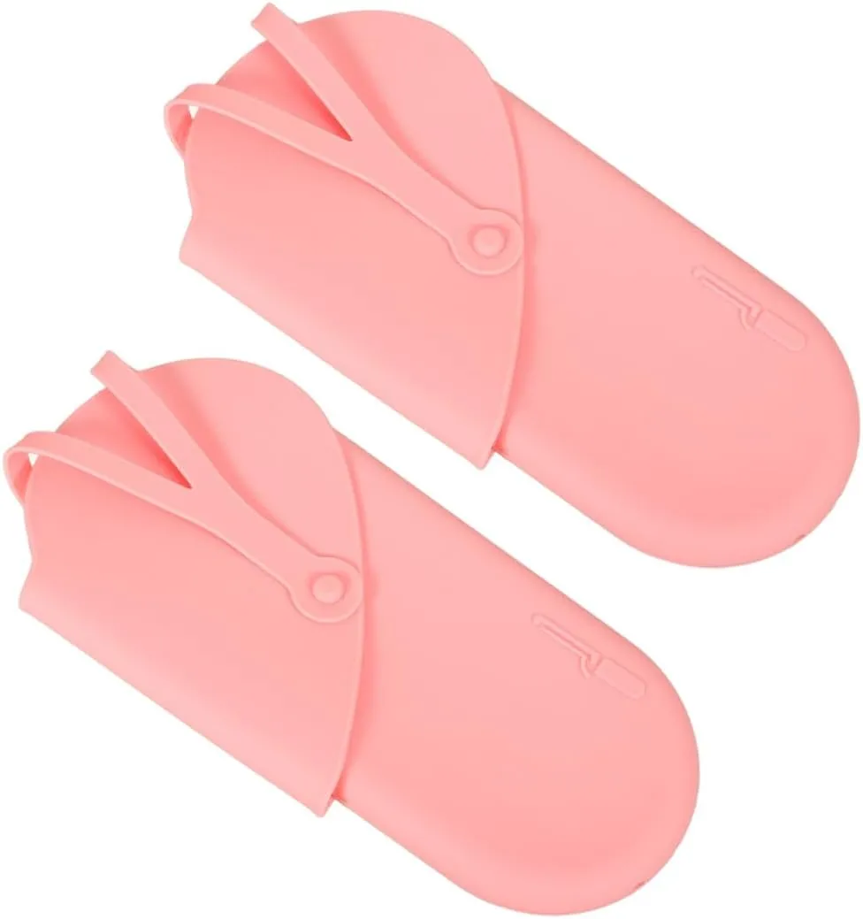 Didiseaon Curling Iron Pouch Hanging Design 2pcs Travel Storage Bag for Hair Tools Heat Insulation Material