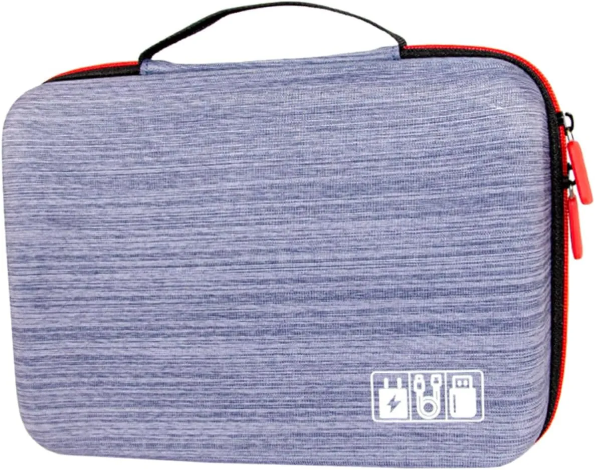 Digital Electronics Organizer Pouch Data Cable Storage Bag for Travel Portable Storage Case for Disk Drive and Accessories