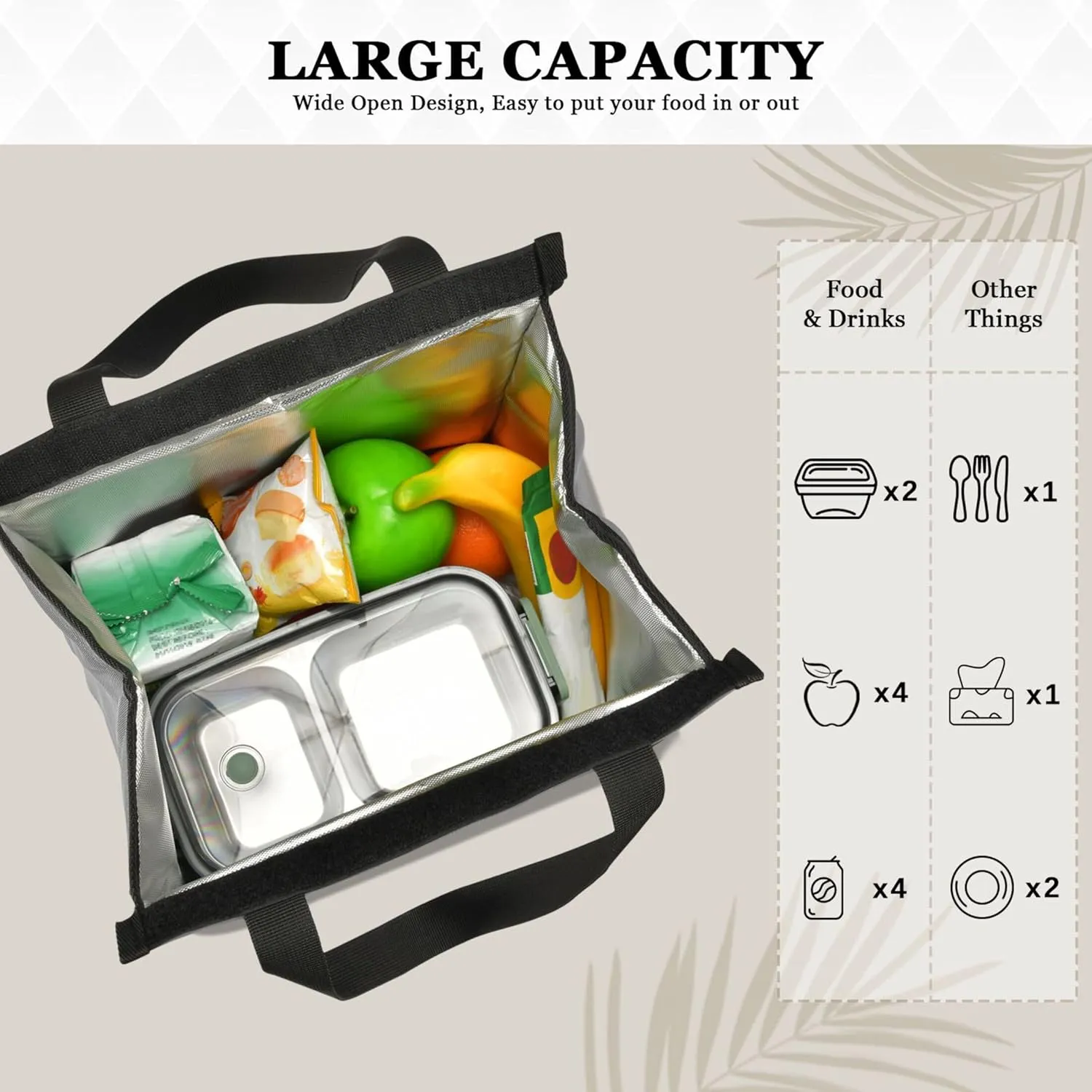Dim Gray Lunch Bag for Women Men Insulated Lunch Box for Adult Medium Reusable Lunch Tote Bag for Work, Picnic, School or Travel