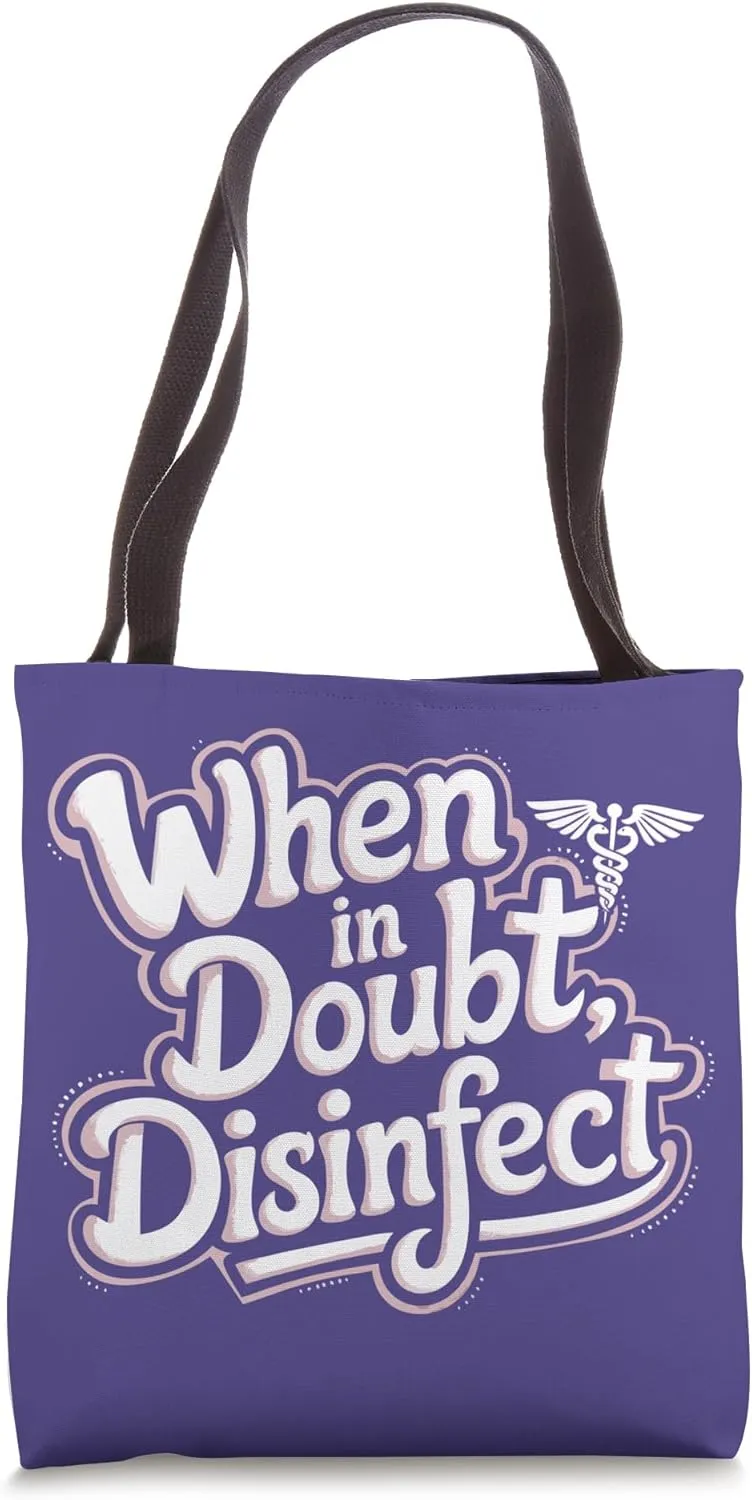 Disinfect Clinical Staff Infection Control Nurse Tote Bag