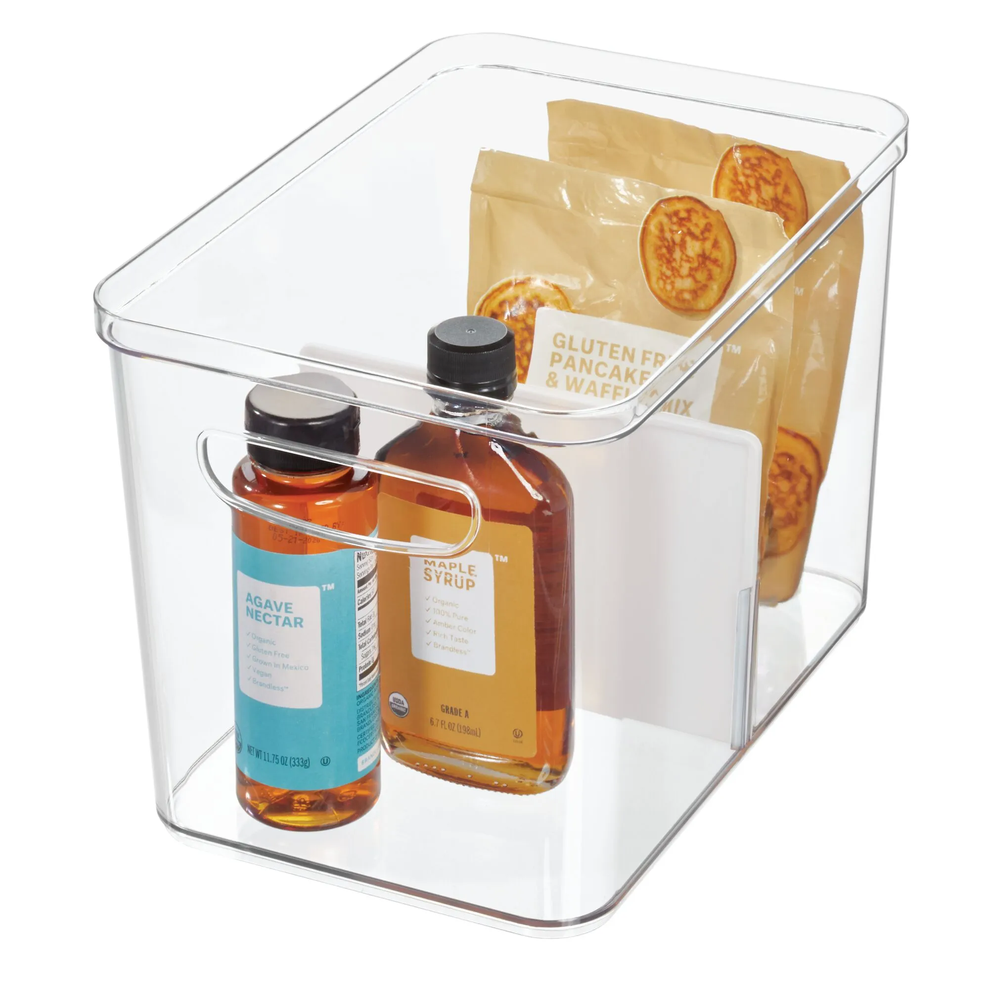 Divided Organizer Bin with Handles made with Recycled Plastic