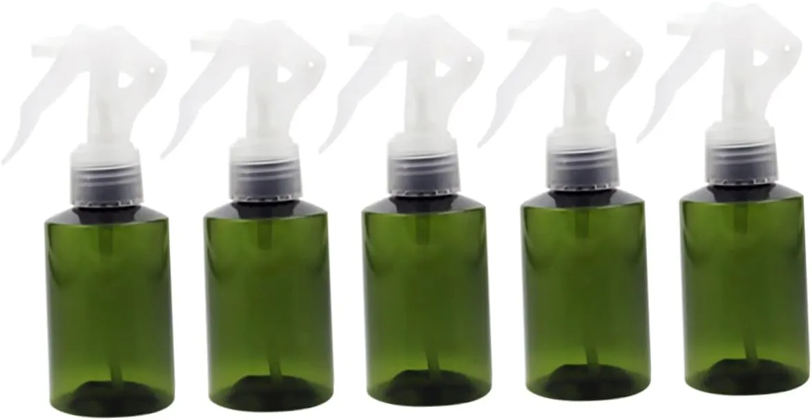 DOITOOL 10pcs One-hand Pressure Sprayer Set Lightweight Green Fine Mist Dispenser for Refillable Storage of Cosmetic Liquids and Water Portable and Easy to Use